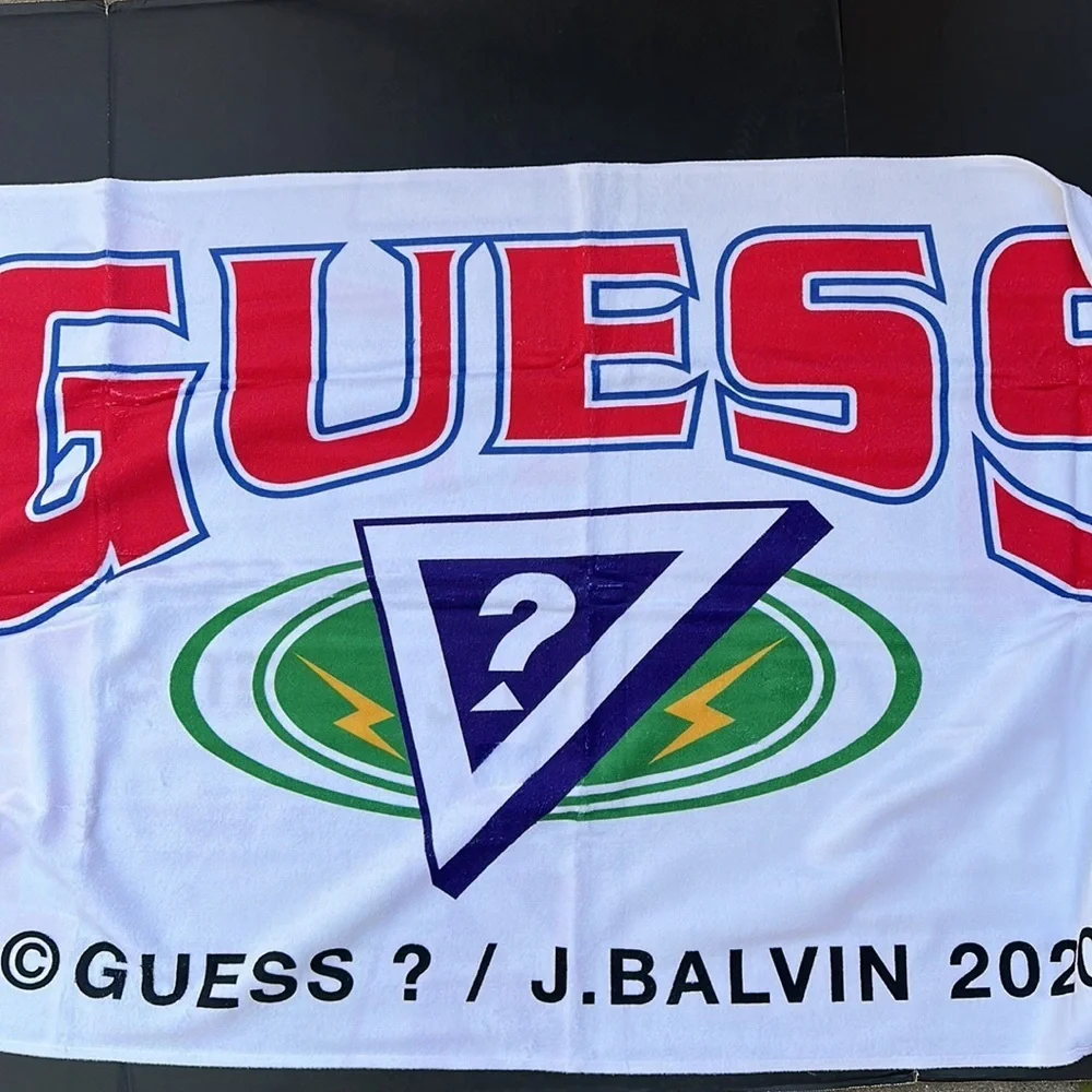 New GUESS J Balvin 2020 Multicolor Beech Towel